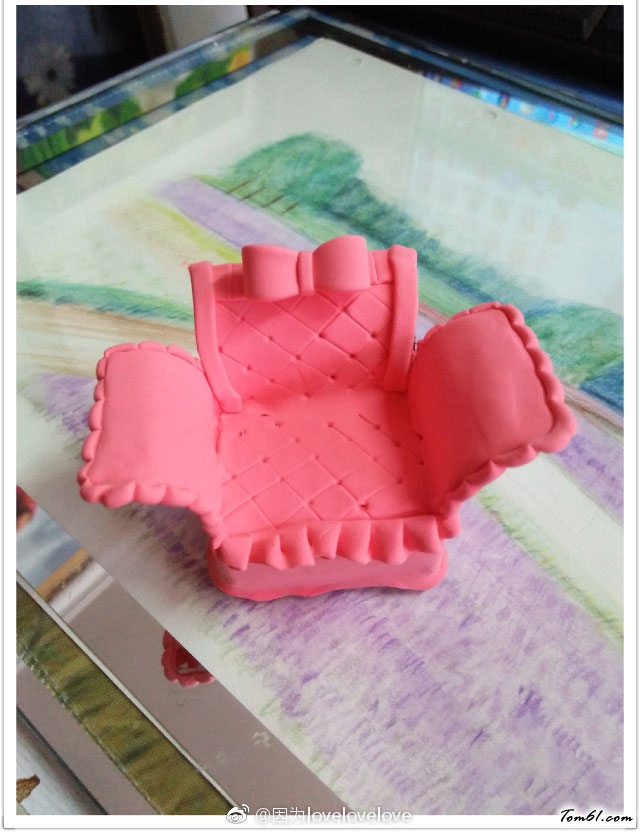 很漂亮的红色小沙发制作教程分享