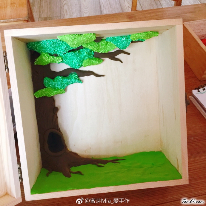 漂亮的蘑菇屋粘土小房子制作教程