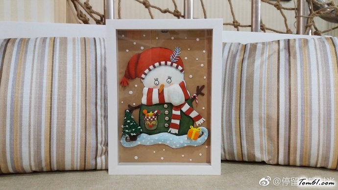 小雪人的彩泥橡皮泥制作教程图解3