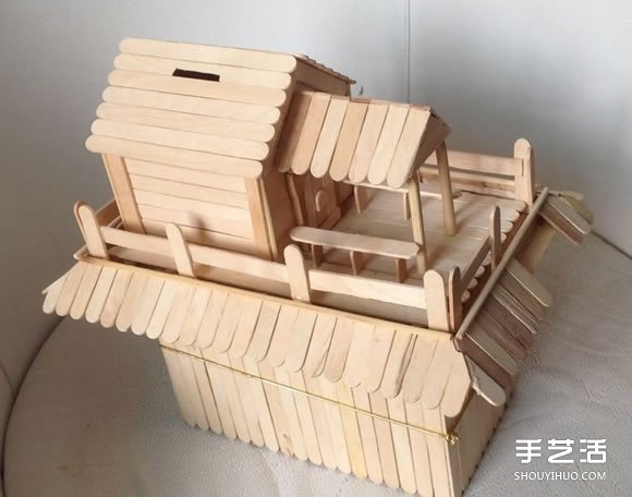 雪糕棒DIY之两层楼房图片6