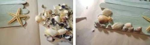 雪糕棒DIY之夏日海滩气息的门牌挂饰图片5