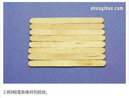 雪糕棒DIY之迷你花盆架图片3