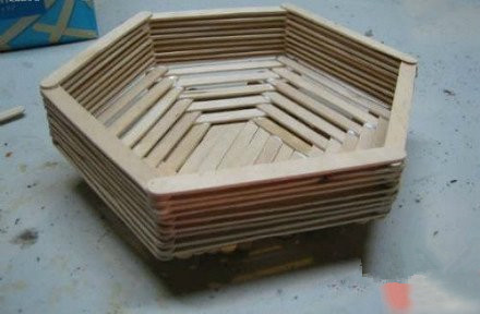 雪糕棒DIY之收纳盘图片1