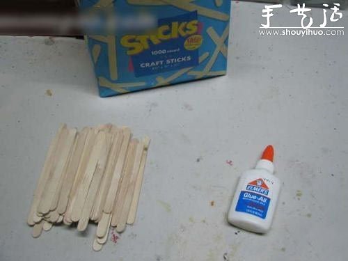 雪糕棒DIY之收纳盘图片2