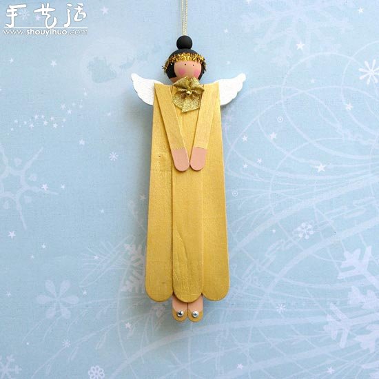 雪糕棍DIY之天使挂饰图片4