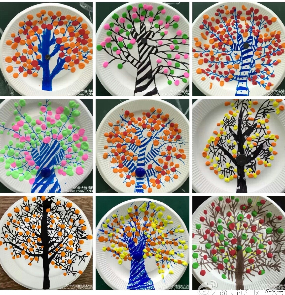 纸盘画的废物利用的创意制作图解教程图片1