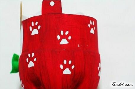 可乐瓶小猫花盆的废物利用的创意制作图解教程图片7