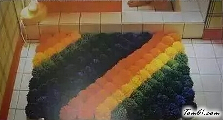 旧毛线做毛球毡的手工制作教程图解