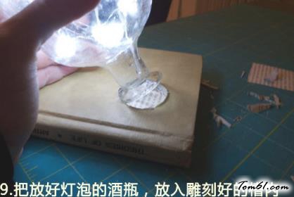用洋酒瓶做台灯的废物利用的创意制作图解教程图片9
