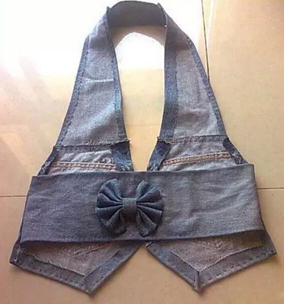 牛仔裤的废物利用的创意制作图解教程6