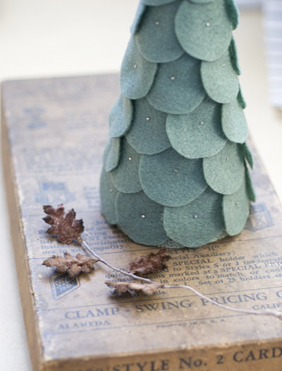 毛毡装饰树的手工制作教程图解