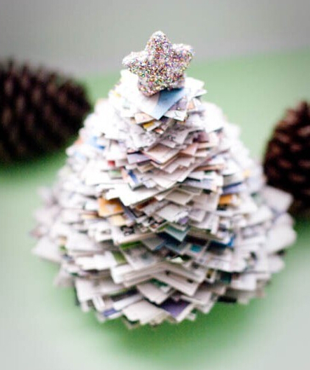 废报纸的废物利用的创意制作图解教程