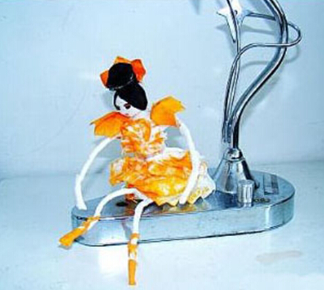 餐巾纸的废物利用的创意制作图解教程