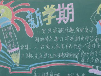 新学期1-黑板报版面设计图