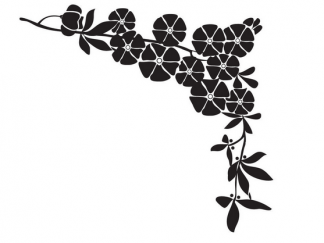 黑白花边-黑板报版面设计图