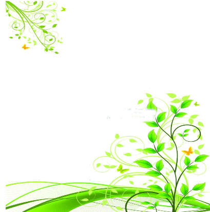 黑板报简易花边图案小草的春天图片1
