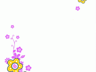 可爱小花朵-黑板报版面设计图