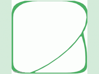 绿色单线藤蔓-黑板报版面设计图