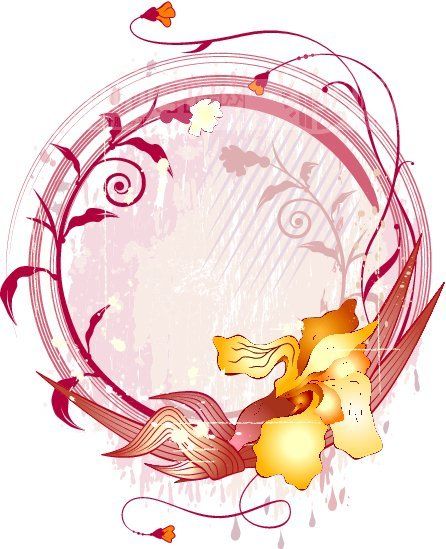 喜气黑板报花边图案-美丽的花边图片1