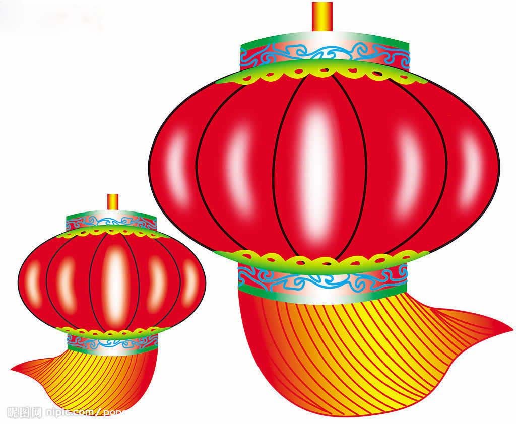 黑板报创意花边图案-元宵灯展图片1