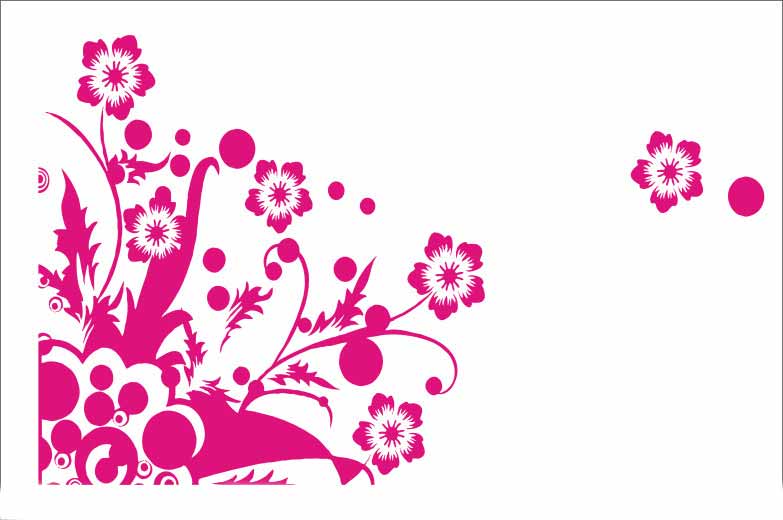 三年级黑板报花边图案-粉红色的花边图片1