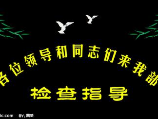 热烈欢迎领导检查-黑板报版面设计图