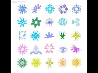 简单的组合花边-黑板报版面设计图