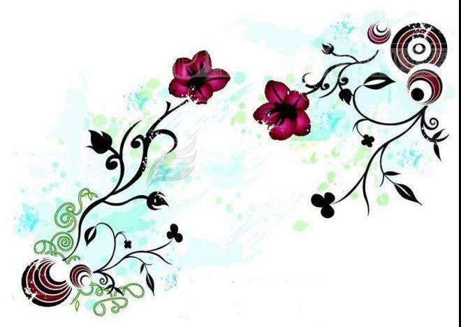 节能黑板报花边图案-古典花边图案图片1