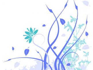 淡淡的花边-黑板报版面设计图