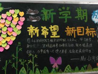 新学期4-黑板报版面设计图