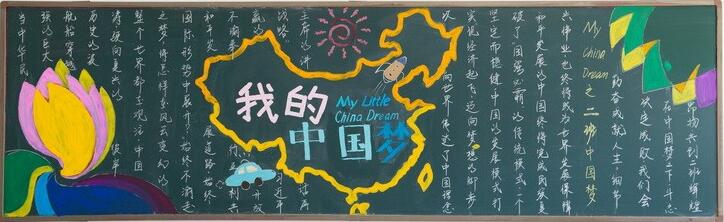 中国梦黑板报素材图片图片1