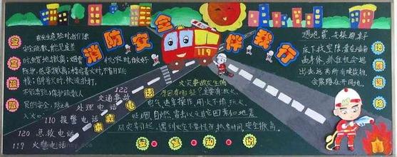 消防安全黑板报图片图片1