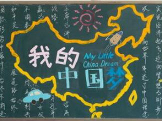 中国梦1-黑板报版面设计图