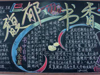 阅读-黑板报版面设计图