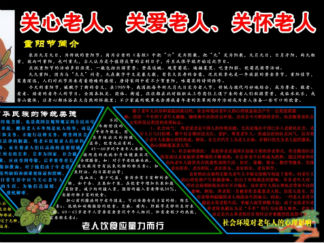 重阳节-黑板报版面设计图