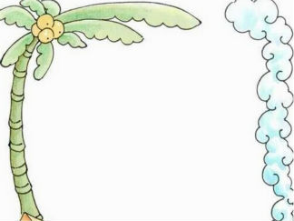 植树节3-黑板报版面设计图