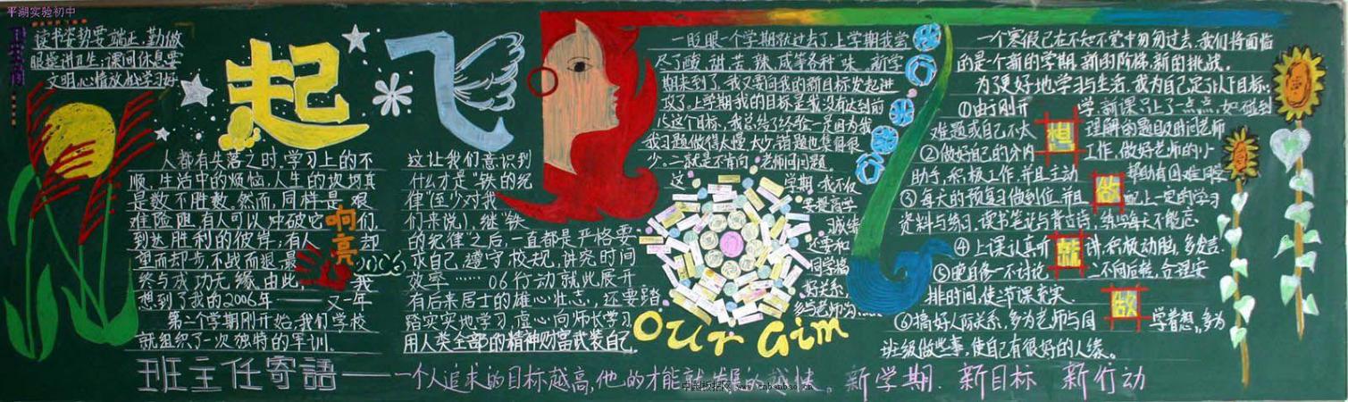 新学期新打算黑板报图片大全图片1