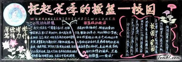 高中校园黑板报版面设计图图片1