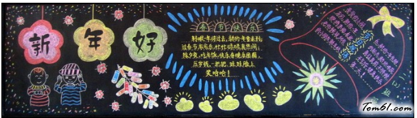 元旦黑板报版面设计图资料图片1