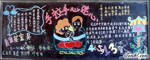 家长会-黑板报版面设计图