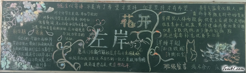 黑板报-左岸花开图片1