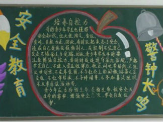 安全-黑板报版面设计图