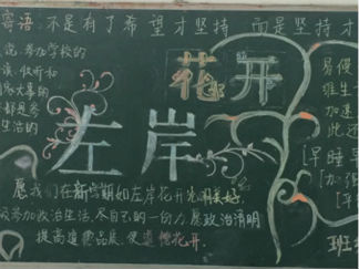 左岸花开-黑板报版面设计图