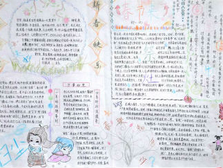 初中春节手抄报版面设计图