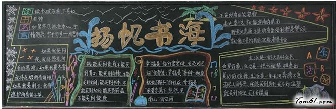 杨帆书海-黑板报版面设计图图片1