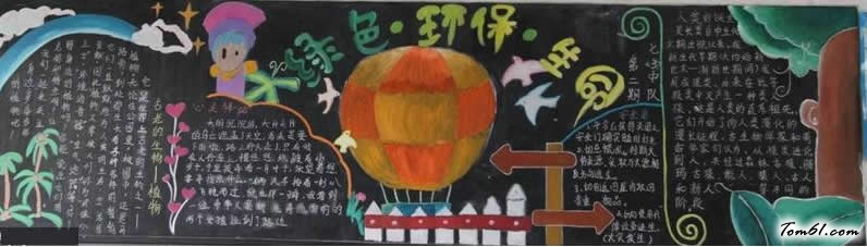 环保3-黑板报版面设计图图片1