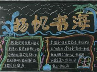 杨帆书海-黑板报版面设计图