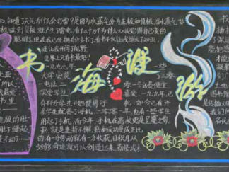 书海漫游-黑板报版面设计图