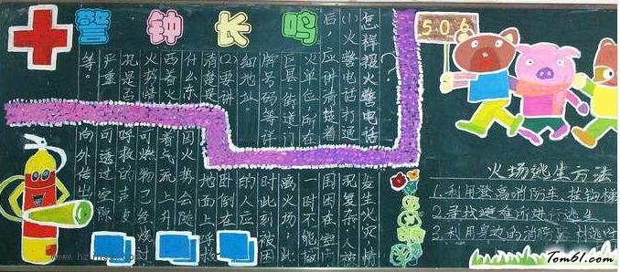 安全7-黑板报版面设计图图片1