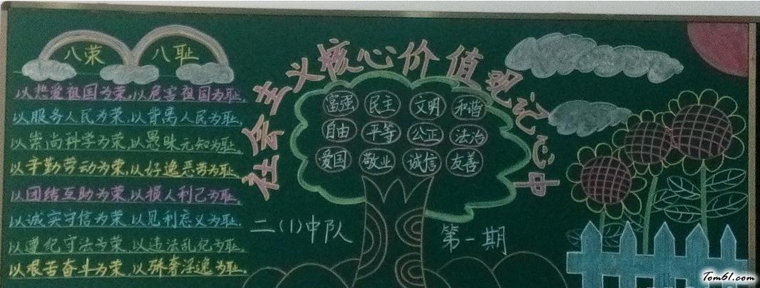 社会主义核心价值观-黑板报版面设计图图片1